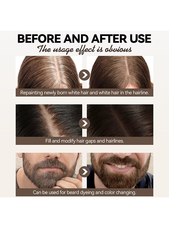 Smile Hairline contouring powder, shading, filling for high forehead, convenient hairline contouring powder # Black - Image 5
